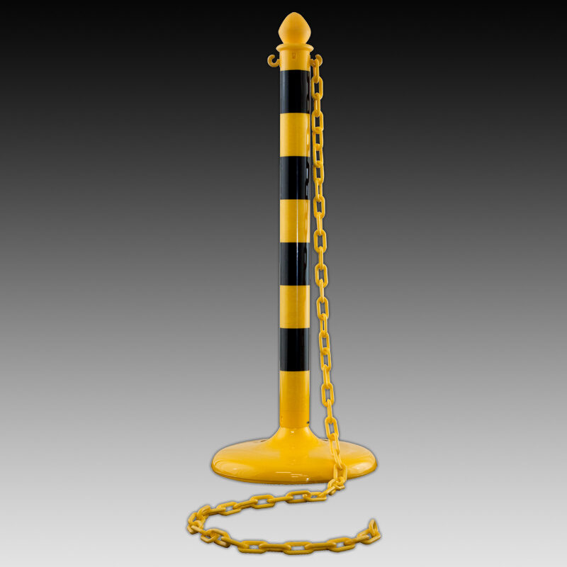 Stanchion, Safety Yellow & Black